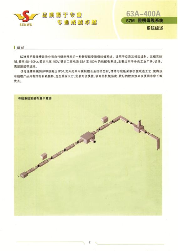 SZM 照明母線 400A-63A 說明書